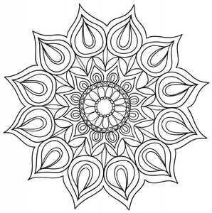 mandala de colorat