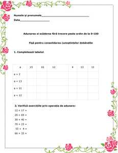 adunarea si scaderea clasa i matematica recapitulare scoala latimp.net (1) 1