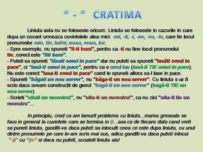 cratima cum se scrie corect gramatica scoalalatimp.net